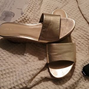 GOLD SLIDES Gently Worn